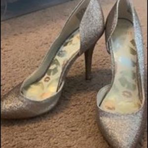 Juicy couture glitter heels